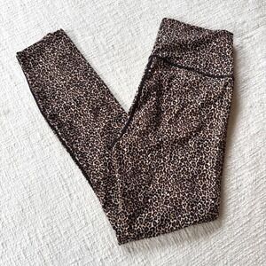 Varley Leopard Print High Waist Leggings Activewear Women's‎ Size S